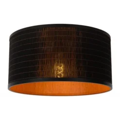Lucide TAGALOG Plafonnière-Zwart-Ø40-1xE27-40W-Bamboe
