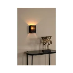 Lucide TAGALOG Wandlamp-Zwart-1xE27-40W-Bamboe