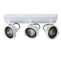 Lucide TALA LED - Plafondspot - LED Dim to warm - GU10 - 3x12W 2200K/3000K - Wit