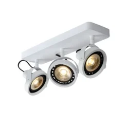 Lucide TALA LED - Plafondspot - LED Dim to warm - GU10 - 3x12W 2200K/3000K - Wit