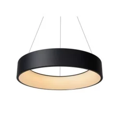 Lucide TALOWE LED - Hanglamp - Ø 60 cm - LED Dimb. - 1x42W 3000K - Zwart Lucide