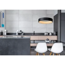 Lucide TALOWE LED - Hanglamp - Ø 60 cm - LED Dimb. - 1x42W 3000K - Zwart Lucide