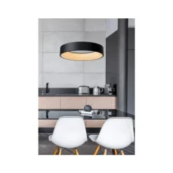 Lucide TALOWE LED - Hanglamp - Ø 60 cm - LED Dimb. - 1x42W 3000K - Zwart Lucide