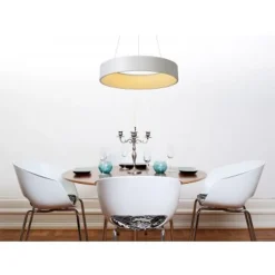 Lucide TALOWE LED - Hanglamp - Ø 60 cm - LED Dimb. - 1x42W 3000K - Wit Lucide