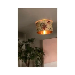 Lucide TANSELLE Plafonnière-Multic.-Ø40-1xE27-60W-Bamboe