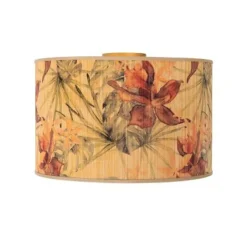 Lucide TANSELLE Plafonnière-Multic.-Ø40-1xE27-60W-Bamboe