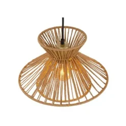 Lucide TASMAN Hanglamp-Nature.-3xE27-60W-Papier