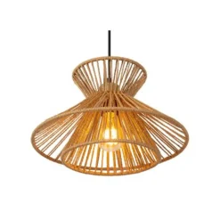 Lucide TASMAN Hanglamp-Nature.-3xE27-60W-Papier