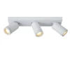 Lucide TAYLOR - Plafondspot Badkamer - LED Dim to warm - GU10 - 3x5W 2200K/3000K - IP44 - Wit Lucide