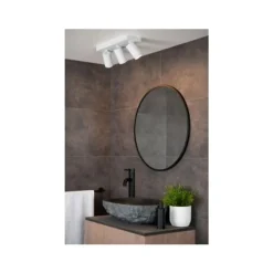 Lucide TAYLOR - Plafondspot Badkamer - LED Dim to warm - GU10 - 3x5W 2200K/3000K - IP44 - Wit Lucide