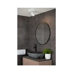 Lucide TAYLOR - Plafondspot Badkamer - LED Dim to warm - GU10 - 1x5W 2200K/3000K - IP44 - Wit Lucide