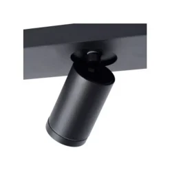 Lucide TAYLOR - Plafondspot Badkamer - LED Dim to warm - GU10 - 2x5W 2200K/3000K - IP44 - Zwart