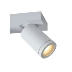 Lucide TAYLOR - Plafondspot Badkamer - LED Dim to warm - GU10 - 2x5W 2200K/3000K - IP44 - Wit Lucide