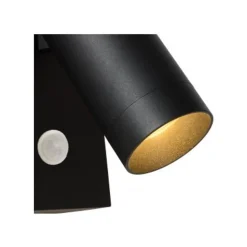 Lucide TAYLOR - Wandspot Buiten - 1xGU10 - IP54 - Zwart Lucide