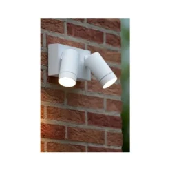Lucide TAYLOR - Wandspot Buiten - 2xGU10 - IP54 - Wit