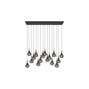 Lucide TEARS Hanglamp-Zwart-LED Dimb.-16xG4-1,5W-3000K