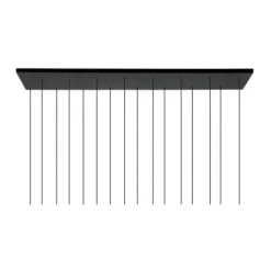 Lucide TEARS Hanglamp-Zwart-LED Dimb.-16xG4-1,5W-3000K