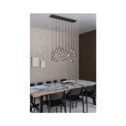 Lucide TEARS Hanglamp-Zwart-LED Dimb.-16xG4-1,5W-3000K