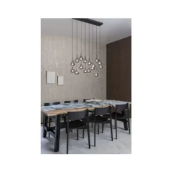 Lucide TEARS Hanglamp-Zwart-LED Dimb.-16xG4-1,5W-3000K