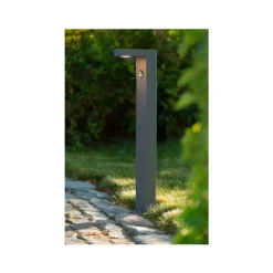 Lucide TEXAS-IR - Sokkellamp Buiten - LED - 1x6W 3000K - IP54 - Antraciet