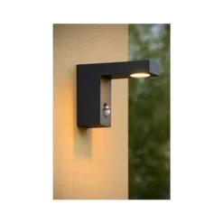 Lucide TEXAS-IR - Wandspot Buiten - LED - 1x6W 3000K - IP54 - Antraciet