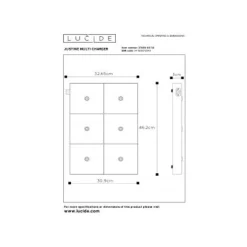 Lucide THE DOCK Oplaadstation Buiten-Zwart