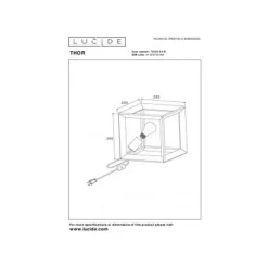Lucide THOR - Tafellamp - 1xE27 - Grijs ijzer Lucide
