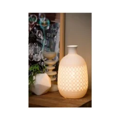 Lucide TIESSE - Tafellamp - Ø 15,4 cm - 1xE14 - Wit