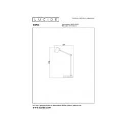 Lucide TIPIK Tafellamp-Zwart-LED Dimb.-3W-2700K-3 StepDim