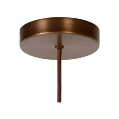 Lucide TOLEDO Hanglamp E27/60W Koper / Amber glas