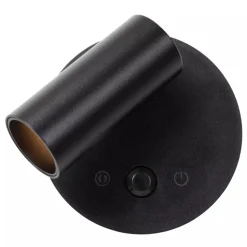 Lucide TONI - Oplaadbare Wandspot / Wandlamp - Accu/Batterij - Ø 8,1 cm - LED Dimb. - CCT - 1x2W 2700K/4000K - Bewegingssensor (uitschakelbaar) - Magnetisch - Zwart