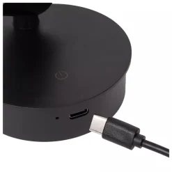 Lucide TONI - Oplaadbare Wandspot / Wandlamp - Accu/Batterij - Ø 8,1 cm - LED Dimb. - CCT - 1x2W 2700K/4000K - Magnetisch - Zwart