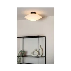 Lucide TREVOR Plafonnière-Opaal-Ø42-1xE27-60W-Glas