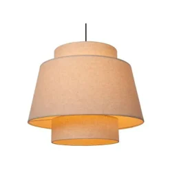 Lucide TRIBUTE Hanglamp-Beige-Ø60-1xE27-40W-Stof