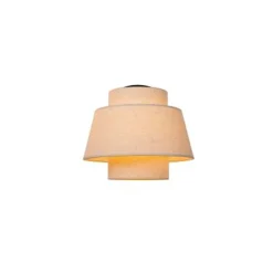 Lucide TRIBUTE Plafonnière-Beige-Ø40-1xE27-40W-Stof