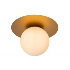 Lucide TRICIA Plafonnière-Mat Go.-Ø25-1xE27-15W-Metaal