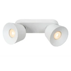 Lucide TRIGONO Plafondspot-Wit-2xGU10-50W-Metaal