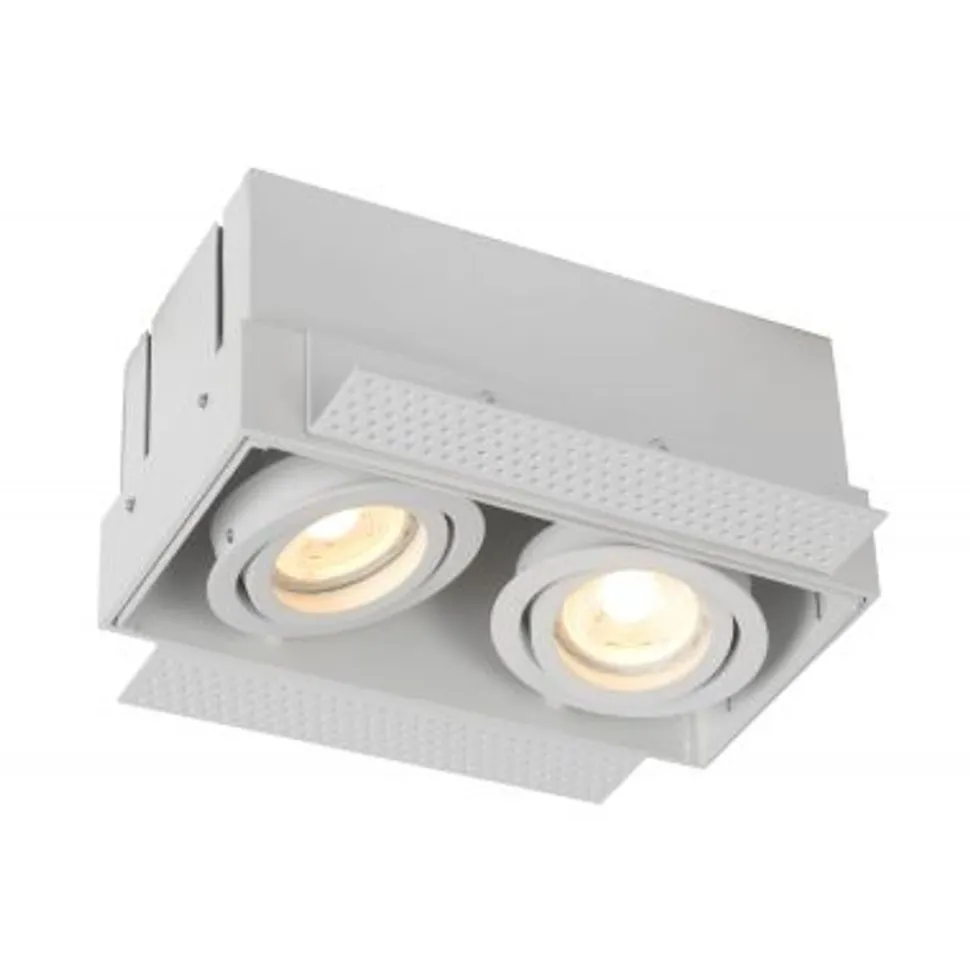 Lucide TRIMLESS - Inbouwspot - 2xGU10 - Wit Lucide