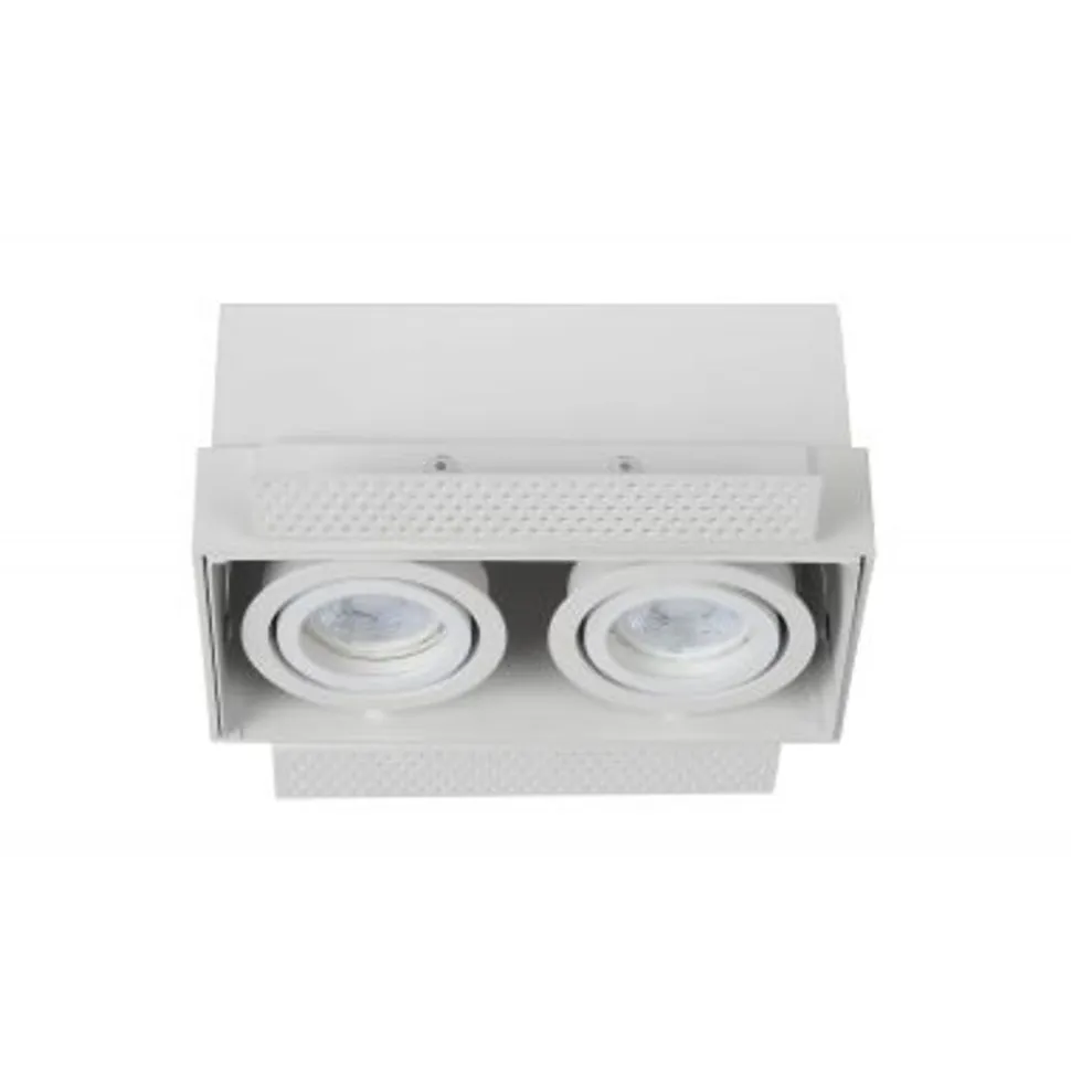 Lucide TRIMLESS - Inbouwspot - 2xGU10 - Wit Lucide