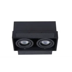 Lucide TRIMLESS - Inbouwspot - 2xGU10 - Zwart Lucide