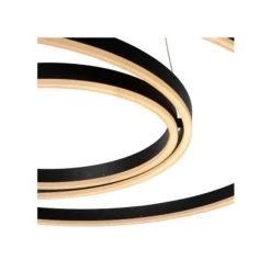 Lucide TRINITI - Hanglamp - Ø 80 cm - LED Dimb. - 1x125W 3000K - Zwart Lucide