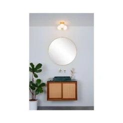 Lucide TRUDY Plafonnière Badk.-Mat Go.-Ø28-3xG9-40W-IP44