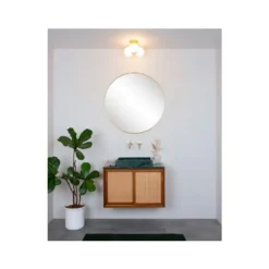 Lucide TRUDY Plafonnière Badk.-Mat Go.-Ø28-3xG9-40W-IP44