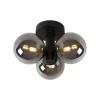 Lucide TRUDY Plafonnière Badk.-Zwart-Ø28-3xG9-40W-IP44