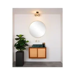 Lucide TRUDY Plafonnière Badk.-Zwart-Ø28-3xG9-40W-IP44