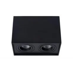 Lucide TUBE - Plafondspot - 2xGU10 - Zwart