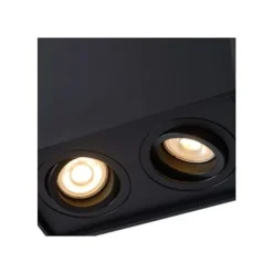 Lucide TUBE - Plafondspot - 2xGU10 - Zwart