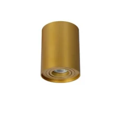 Lucide TUBE - Plafondspot - Ø 9,6 cm - 1xGU10 - Mat Goud / Messing