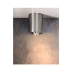 Lucide TUBE - Plafondspot - Ø 9,6 cm - 1xGU10 - Mat chroom