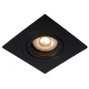 Lucide TUBE Inbouwspot GU10 Vierkant Ø9.2cm Zwart
